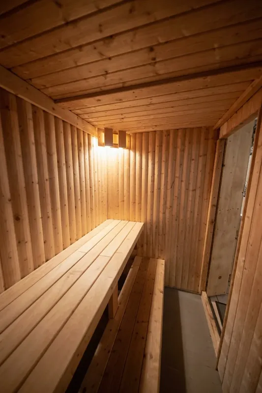 The sauna at The Workshop in Royston